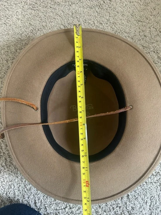 Women’s Brixton Wide-Brim Wool Felt Hat with Chin Cord - Picture 4 of 4